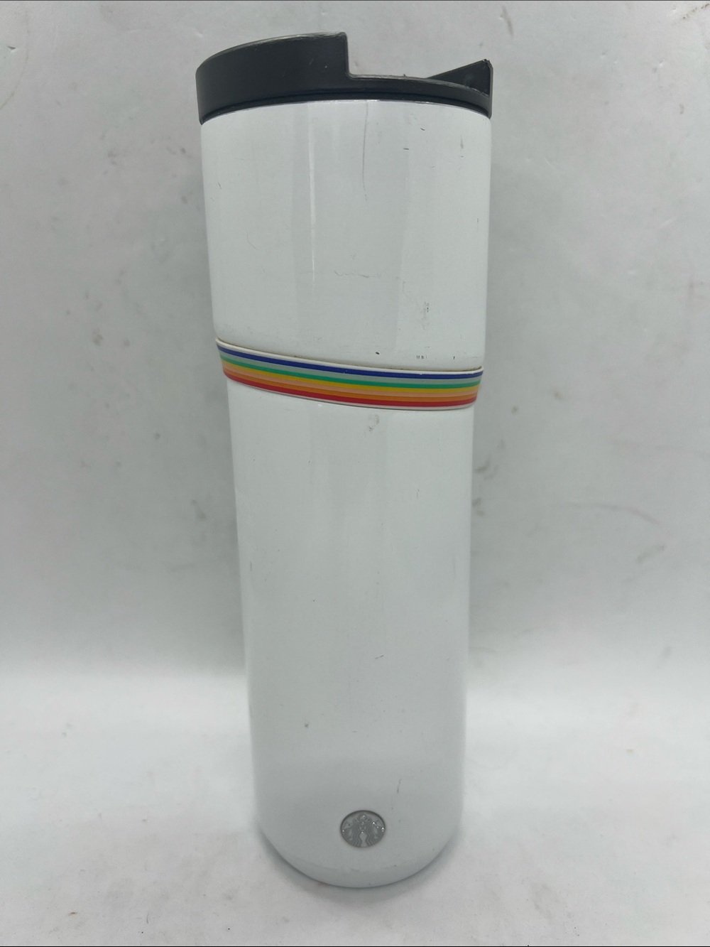 Starbucks Coffee Skinny Tumbler Travel Cup 16oz Preowned